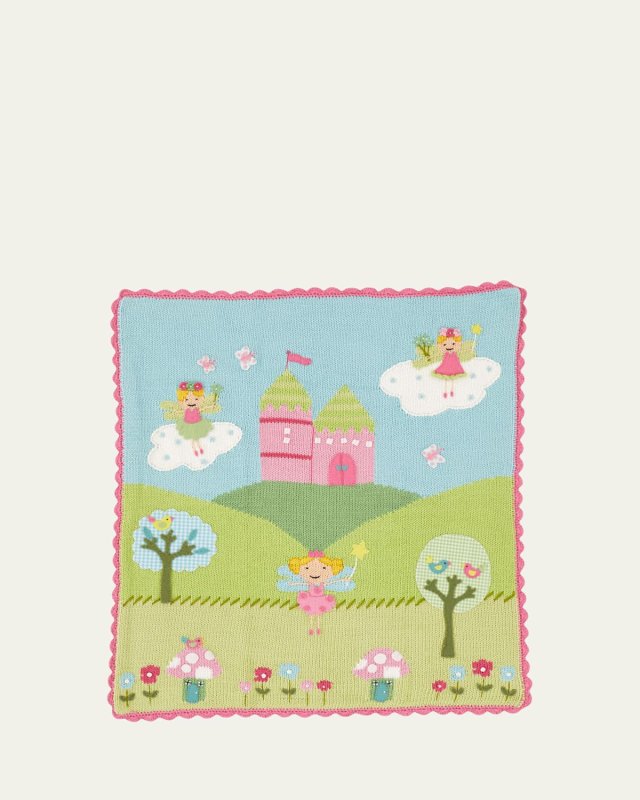 Kids' Enchanted Castle Scalloped Blanket